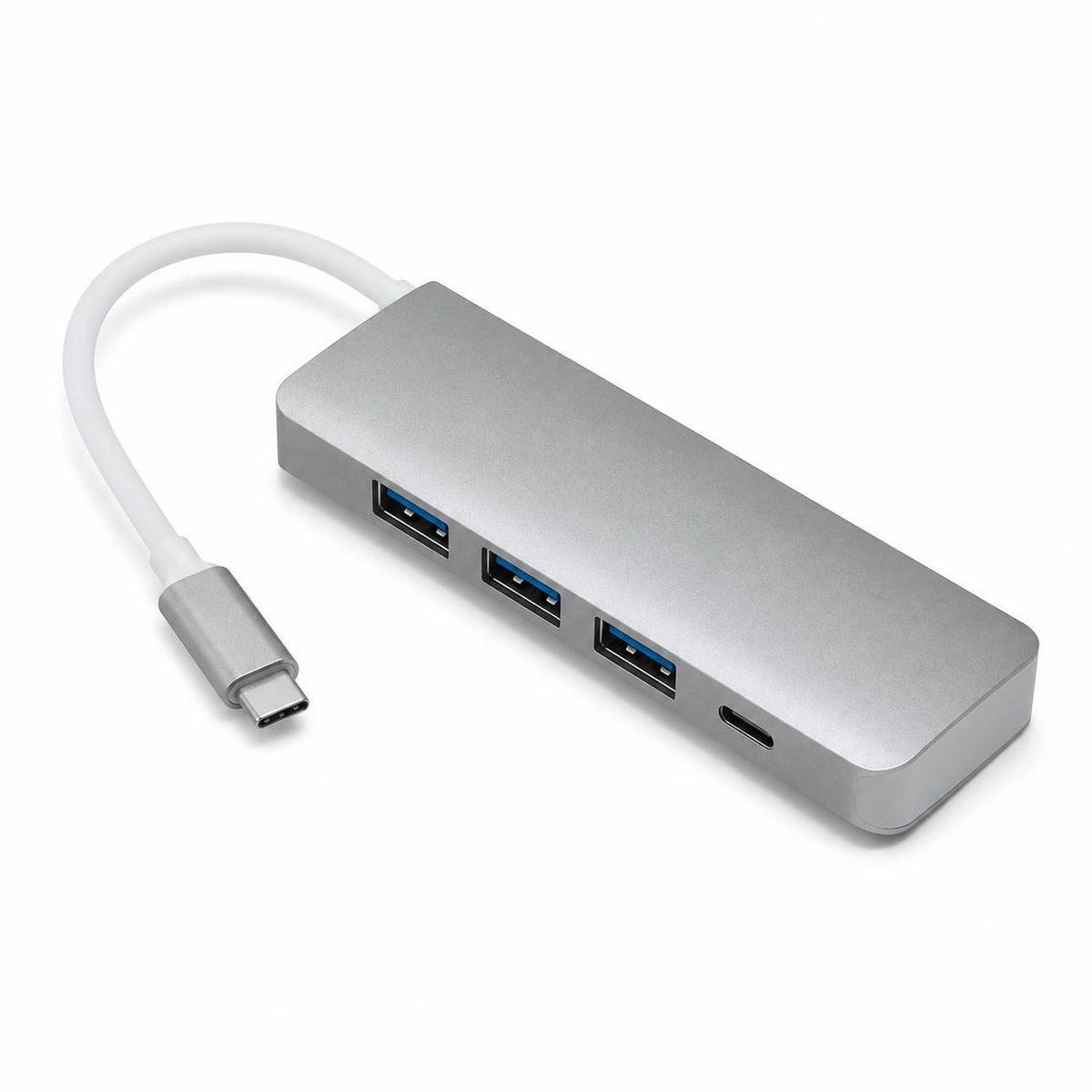 Hub USB-C 4 en 1 – Adaptador USB 3.0 con Carga PD 100W
