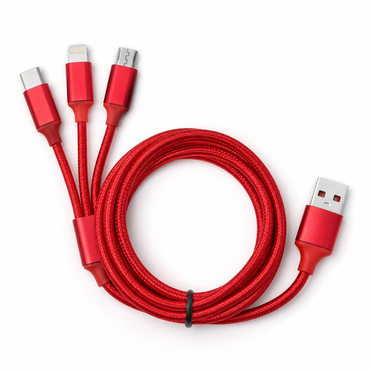 TriCharge – Cable de Carga 3 en 1 | USB-C, Lightning y Micro USB